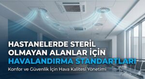 Hastanelerde Steril Olmayan Alanlar İçin 2026 Güncel Hastane Hava Değişimi Tablosu