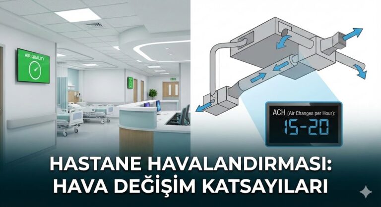 Hastane Havalandırma Standartları 2025: Hava Değişim Katsayıları ve Basınç Dengeleri
